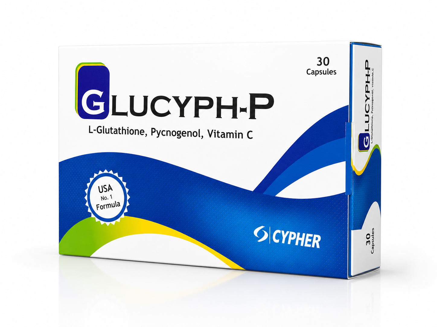 Glucyph-P Capsules – L-Glutathione, Pycnogenol & Vitamin C Formula