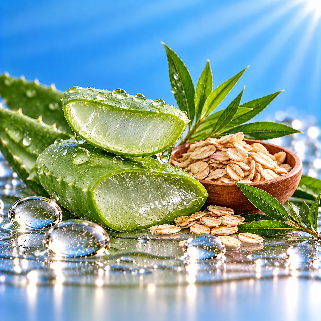 Aloe Vera, Oats Extract & Tea Tree Oil